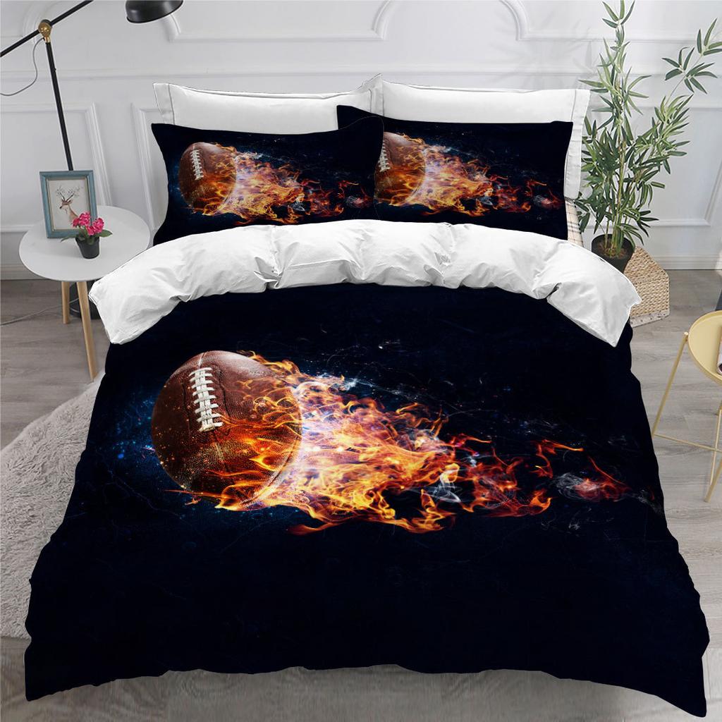 Rugby American Football Home Textile Digital Printing Three-Piece Bedset Bedset