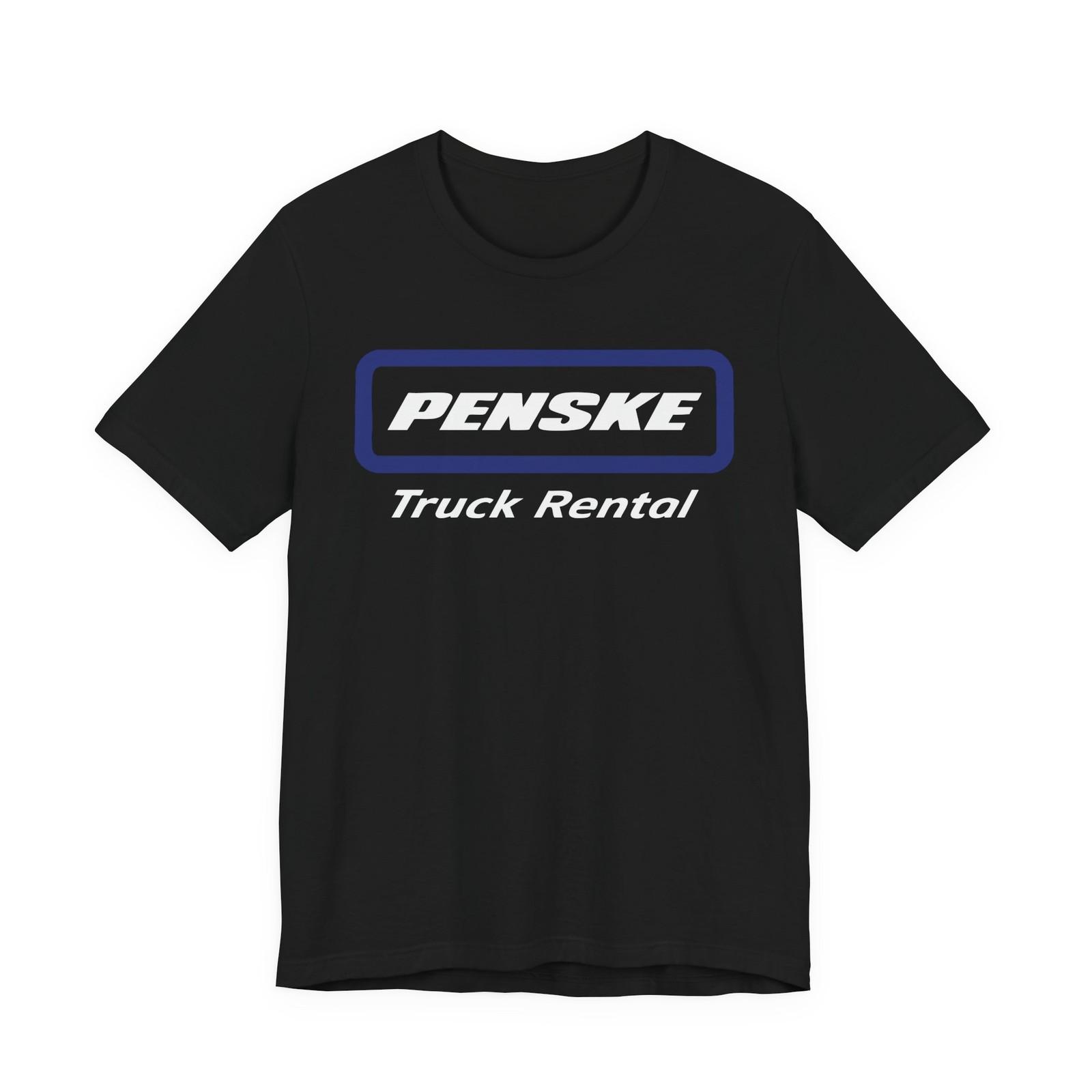 Penske Automotive Truck Logo Unisex T-Shirt Black Navy Graphic Tee S-5XL S разноцветный