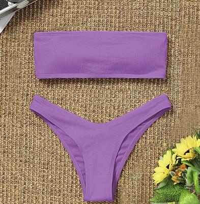 Women's Fashion Split Hollow Swimsuit Two Piece Set