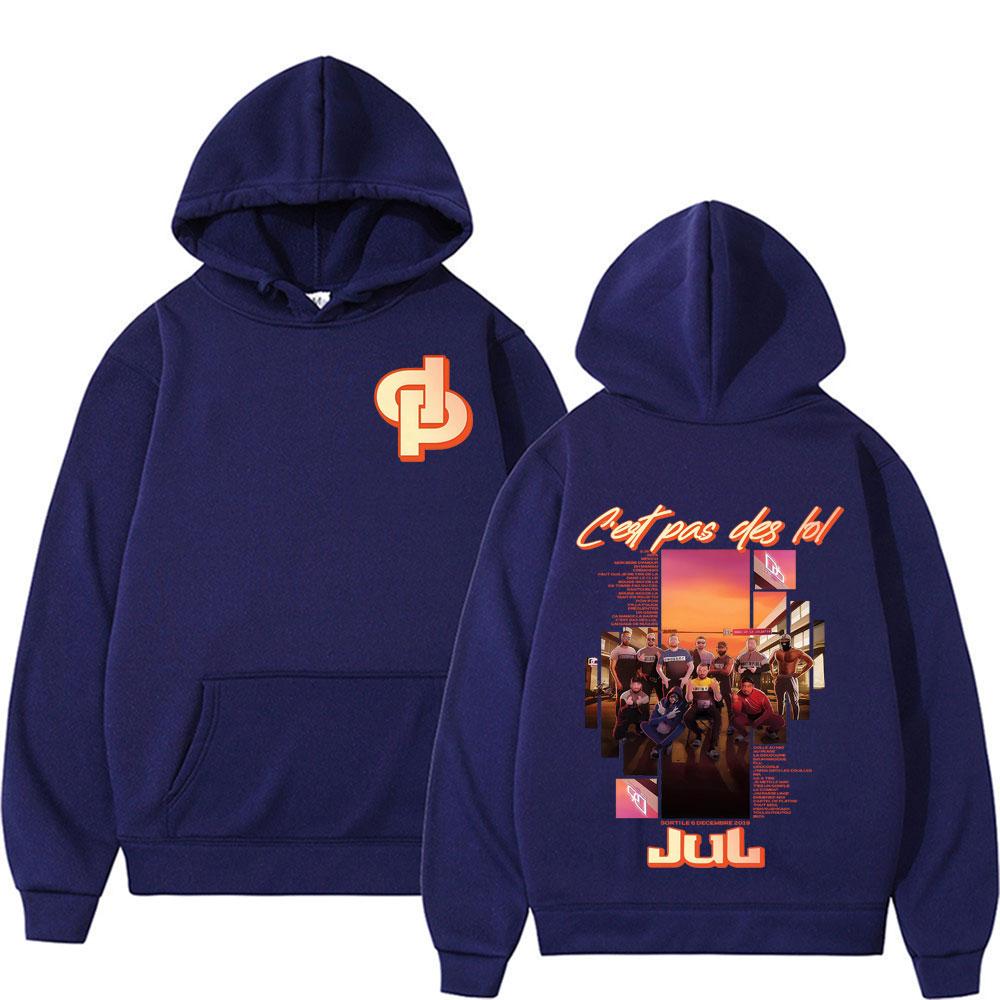 Rapper Jul Music Album World Tour 2025 Cover Sweatshirt Men's Vintage Classic High Quality Hoodies Harajuku Fashion Loose Hoodie