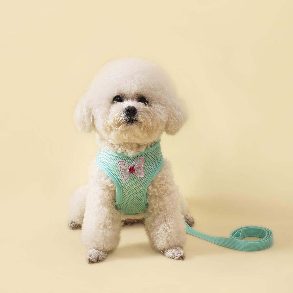 Explosion-Proof Vest-Style Dog Harness with Breathable Fabric for Small Pets