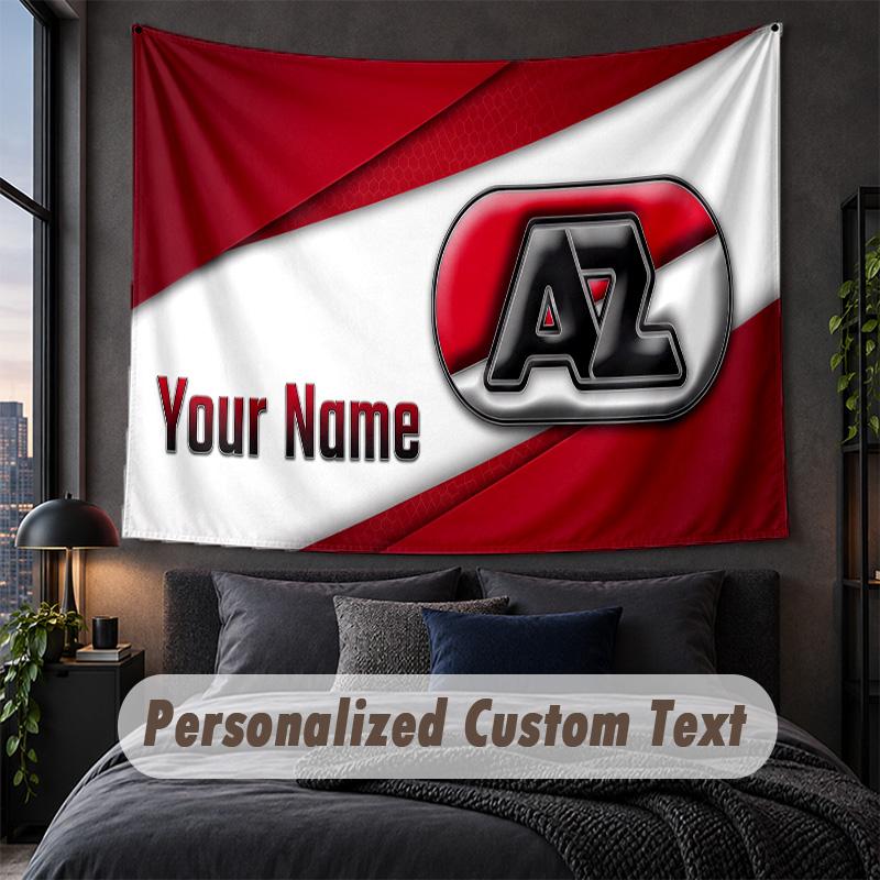 Custom Name Text Tapestry,AZ Alkmaar Decorative Wall Hanging, Background Tapestry For Home Bedroom