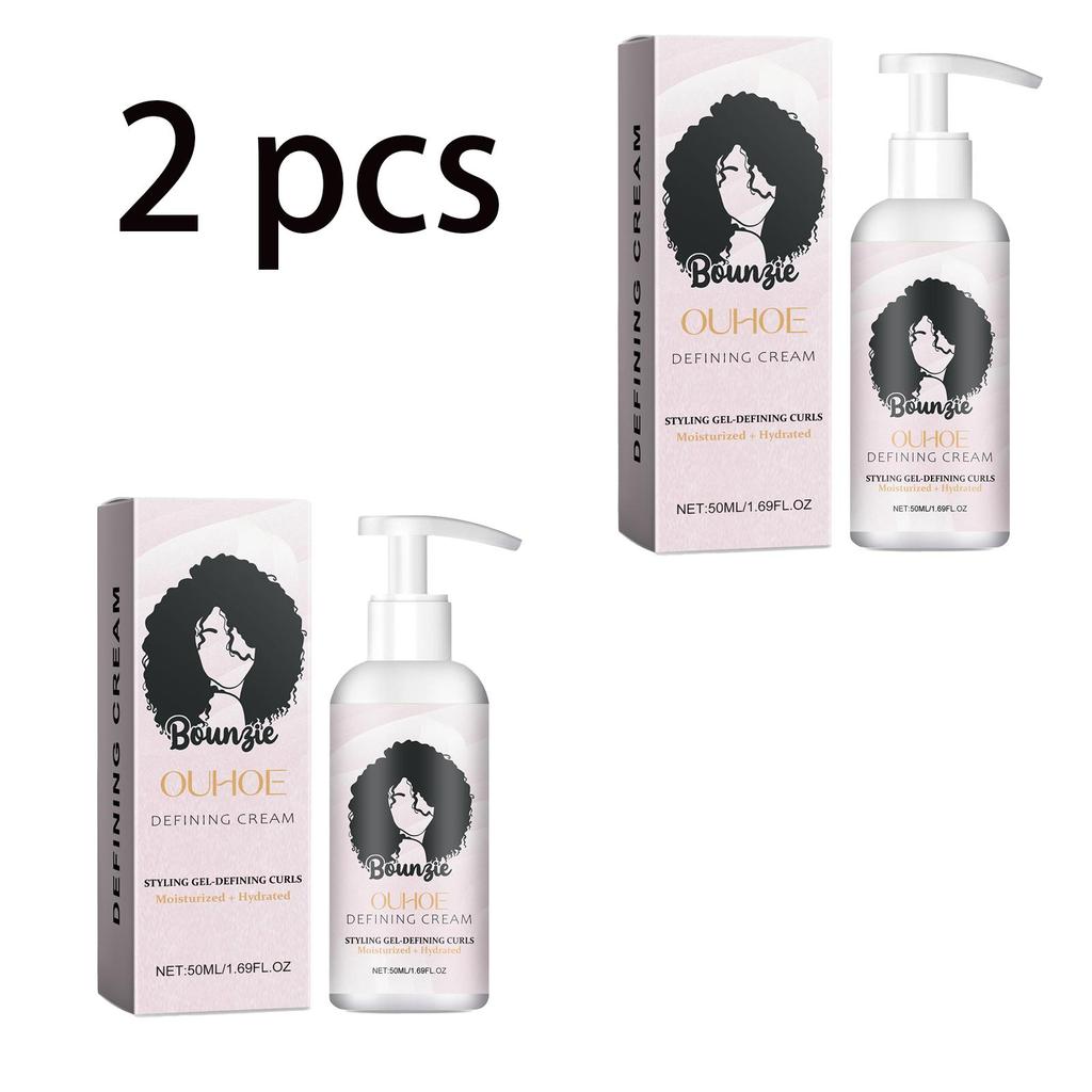 OUHOE Elastic Hair Gel 50ml, Curl Elastic Jelly, Anti-Frizz, Moisturizing and Repairing, Voluminous and Full, Curl Styling and Setting Cream