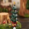 Resin Christmas  Ornaments Fish Tank Aquarium Crafts Tree Landscaping Cartoon Decoration Set