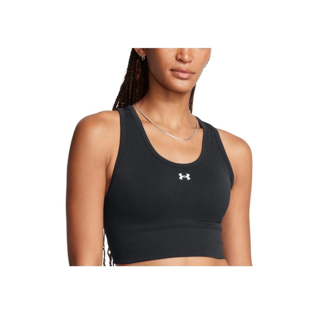 Under Armour Vanish Seamless Logo Pattern Outdoor Casual Pullover Sports Underwear Women underwear Black 1384419-001