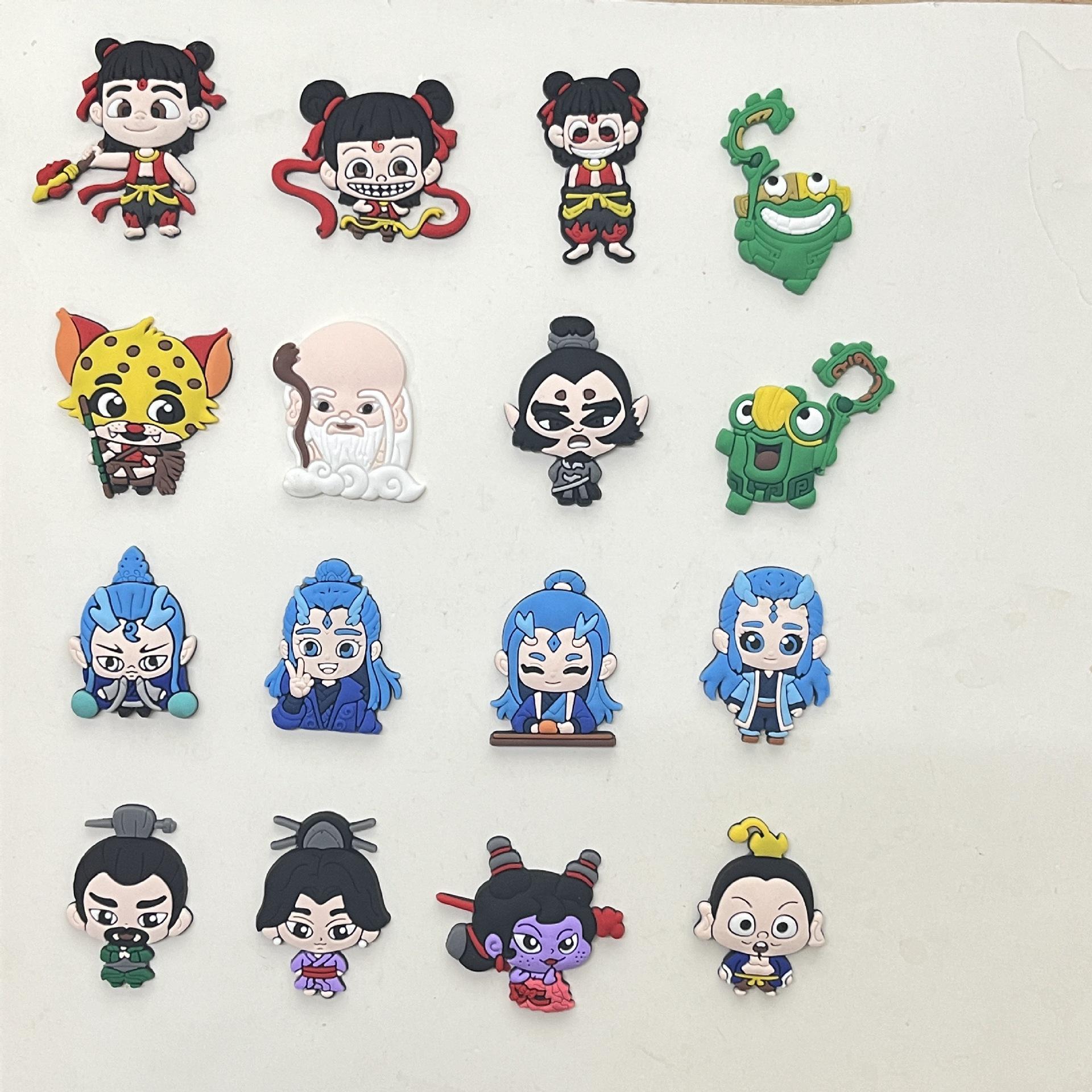 Popular Nezha & Ao Bing Anime Shoe Charms - Cute DIY Clog Decorations