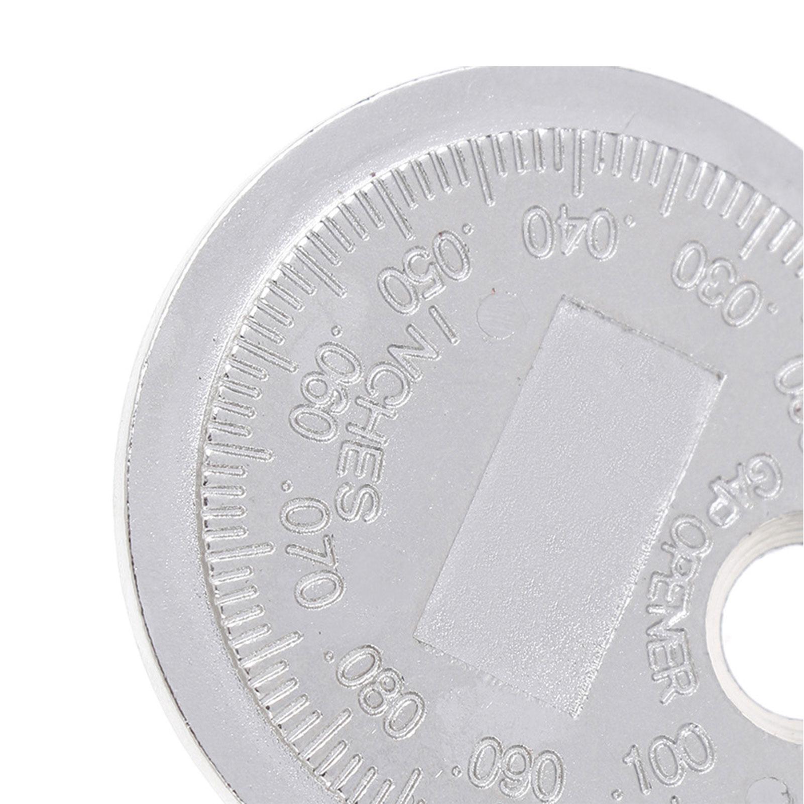 

Spark Plug Gapper Ignition Spark Plug Gap Gauge Tool Caliber Measuring Tool Currency-Type 0.6-2.4mm Range Spark Plug Gage Gap CHINA