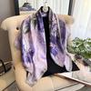 Spring And Summer Floral Design 90*90Cm Women Scarf Sunscreen Foulard Shawl Hijab Female Hair Hijab Wraps Neckerchief Bandanda