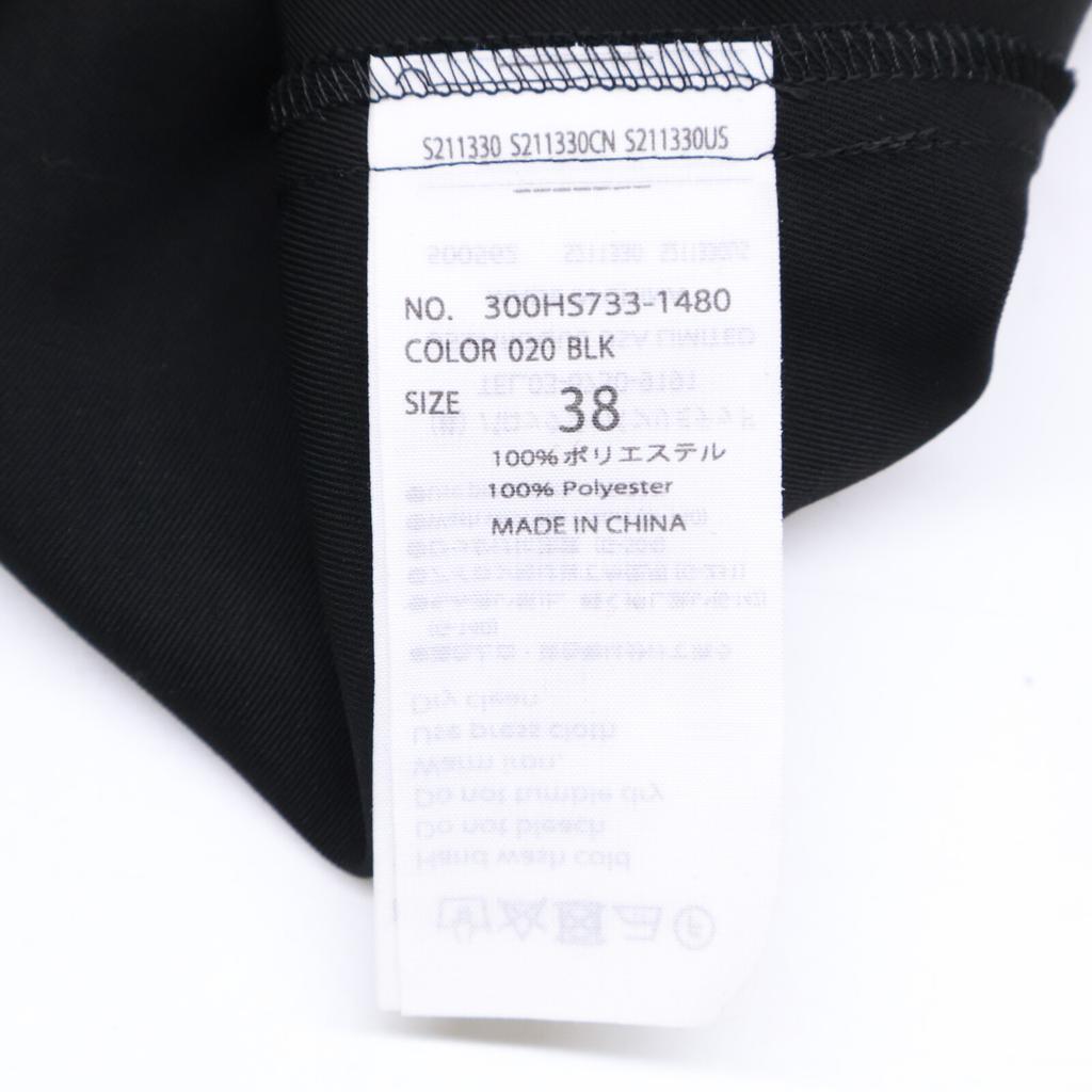 ENFOLD [Excellent Condition/24 Stainless Steel] 300HS733-1480 CAPE WAVE DRESS Dress 38 blackUsed