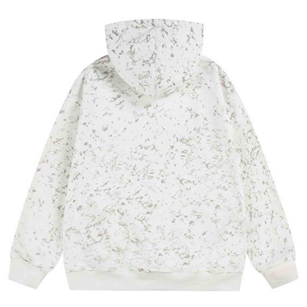 Men's Casual Hoodie,loose,large-sized Tie-dye Printed Hoodielong-sleeved Pocket Downcast Shoulder Hoodie