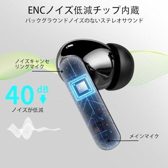 Auricolari Bluetooth Auricolari Wireless2026 Ultimi AuricolariBluetooth 5.4 Cancellazione del Rumore in Chiamata ENC Connessione Istantanea Controllo Touch Qualità Audio HiFi
