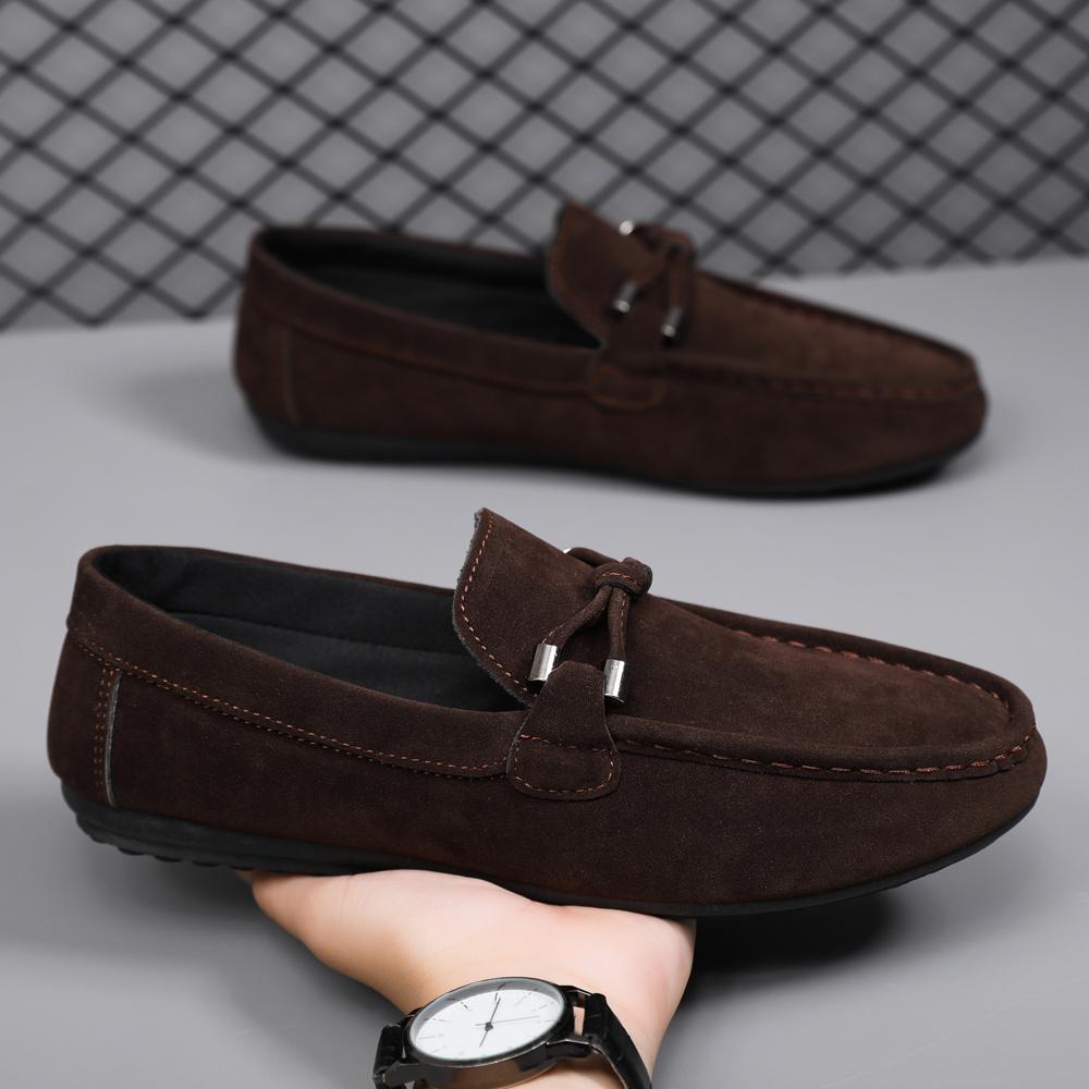 Fashion Men Loafers Soft High Quality Spring Autumn Shoes Men Casual Shoes Warm Slip On Flats Driving Shoes Large Size Chaussure Hommes