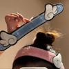 1/2Pcs New Fluffy Hair Bang Patch Set Cartoon Animal Reusable Hair Accessory Long Strip Portable Headband Shower