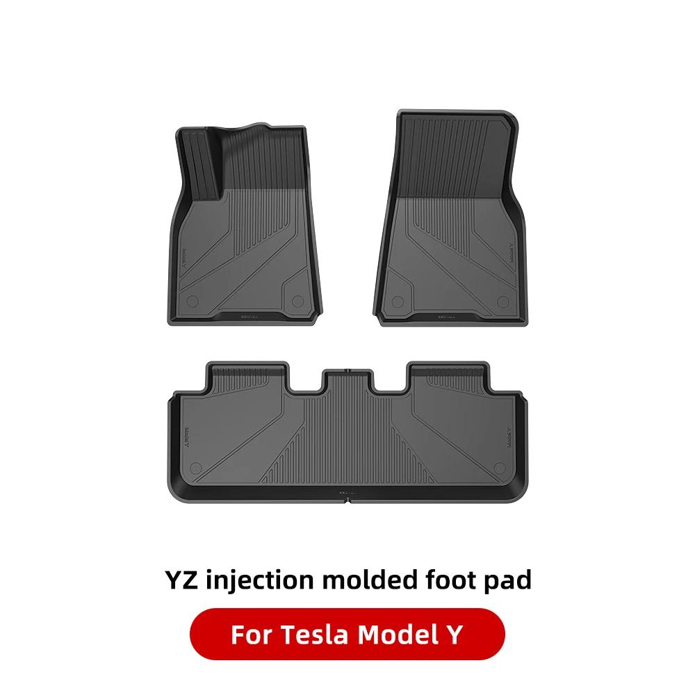 YZ For Tesla Floor Mats Model 3 Y 2025-2025 Car Four Seasons Waterproof Non-slip Floor Mat NEW TPE Special Car Accessories