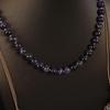Amethyst Tassel Multi-Layer Necklace & Earring Set