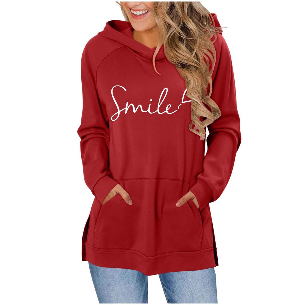 Women's Fashionable Casual Long-Sleeved Hooded Sweatshirt