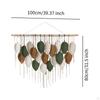 Macrame Wall Hanging Boho Leaves Tapestry, Chic, Ornament Woven Tapestry for Nursery
