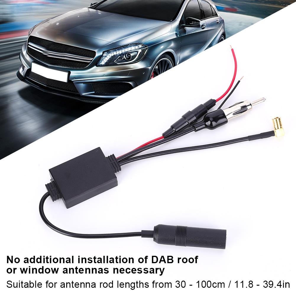Auto DAB Antennensplitter Digitalradio Signalempfangsverstärker Adapter für Europa