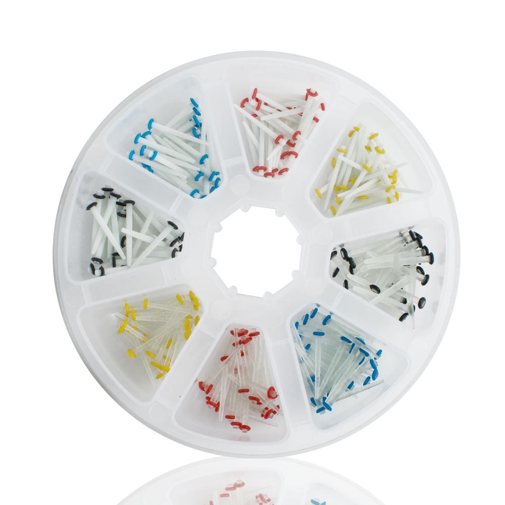 200Pcs Dental Fiber Post Glass Quartz Teeth Restorative 1.2mm 1.4mm 1.6mm 1.8mm Posts