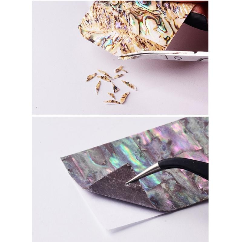 Abalone Shells Sticker Sheet Self Adhesive for Jewelry Making Craft Photo Album Phone Case Embellishment