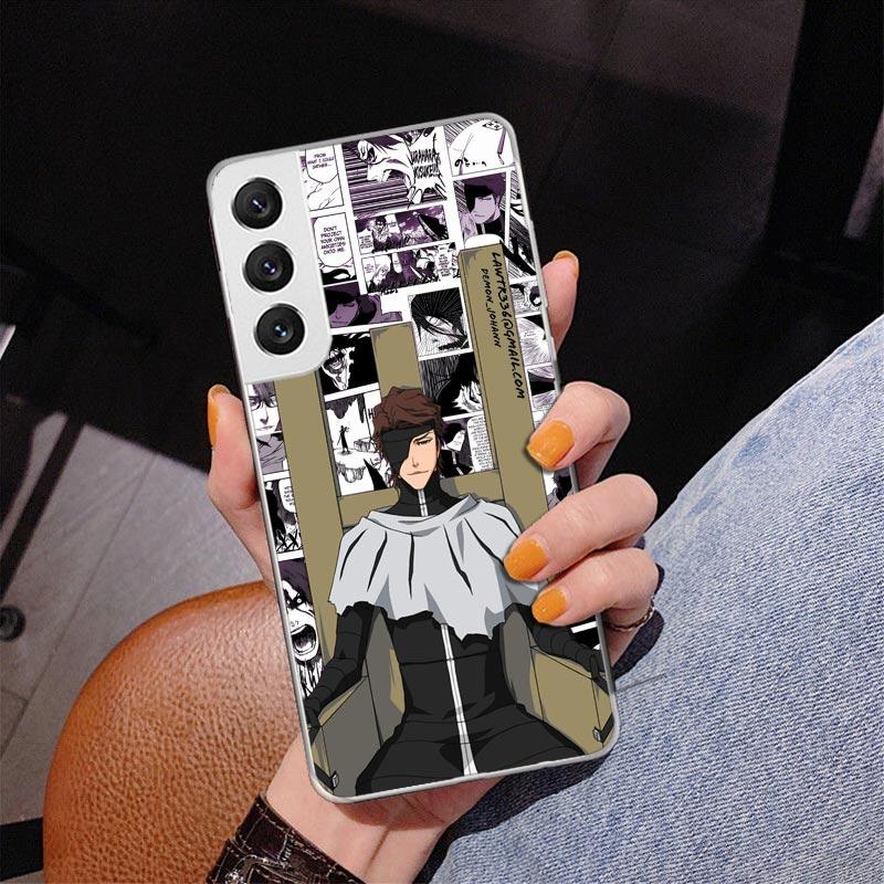 

Bleach Aizen Sousuke Phone Case For Samsung Galaxy S24 S25 Edge S26 Ultra S23 S22 S21 Plus S20 FE + Personalized Print Cover Gal Samsung S23