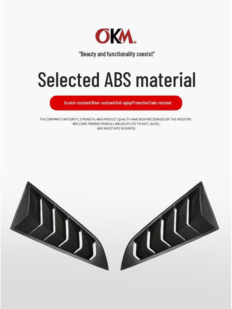 Rear Triangle Window Louvers for Chevrolet Corvette C7 (2014-2019)