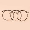 3 Pcs Three Sisters Stainless Steel Heart Bracelet Handmade Matching Heart Distance Heart-to-Heart Sister Card Bracelets