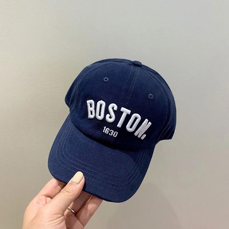 

Letter Embroidery Kids Baseball Cap Solid Color Hip Hop Snapback Hat for Boy Girl Peaked Caps Summer Adjustable Children Sun Hat 48-53cm (2-7Y)