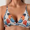 Damen Split Bikini Badeanzug Sport Badeanzug