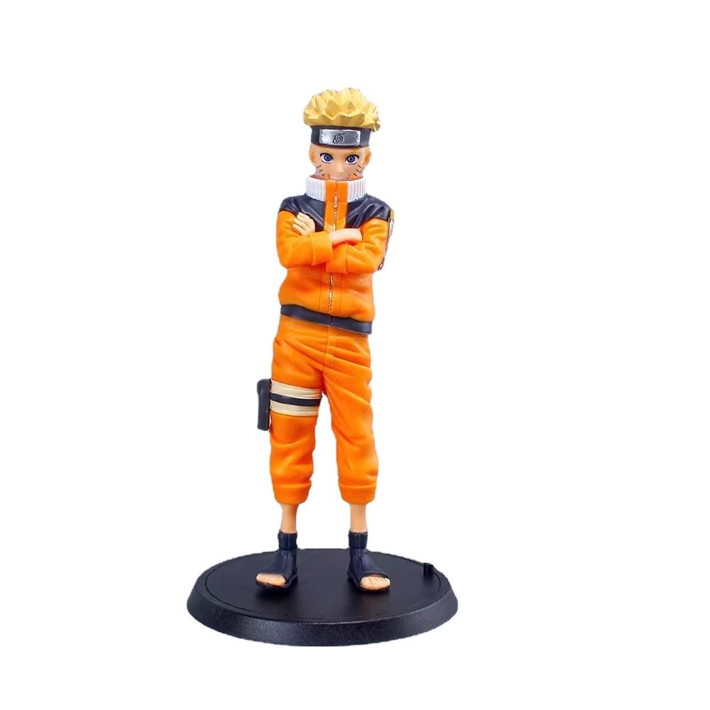 Anime Action Figure Display: Sasuke, Sakura, Itachi, Kakashi, Minato with Greatsword.