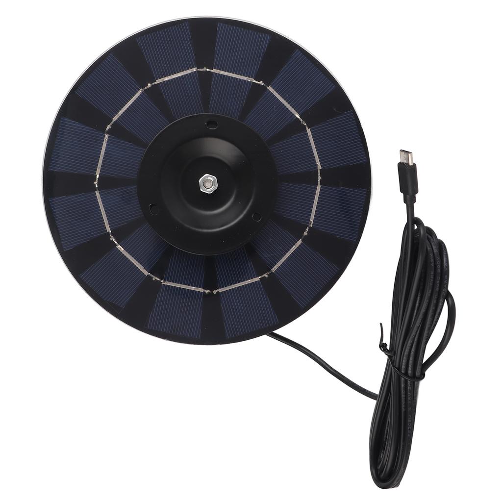 Solar Panel 5W Battery Charger Solar Panel Power Supply with 3 Meter Cable for Outdoor