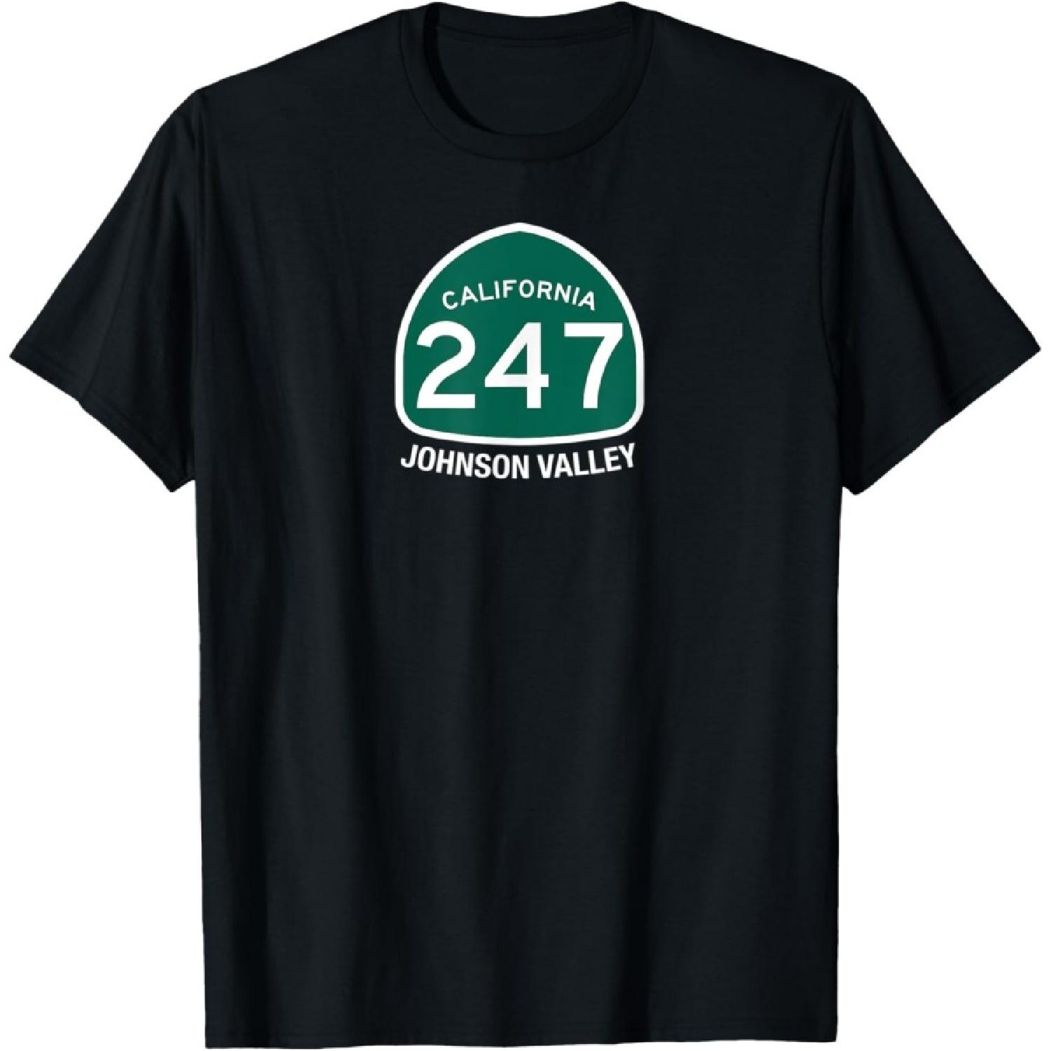 Oversized 247 Johnson Valley California - Bold White T-Shirt S чёрный