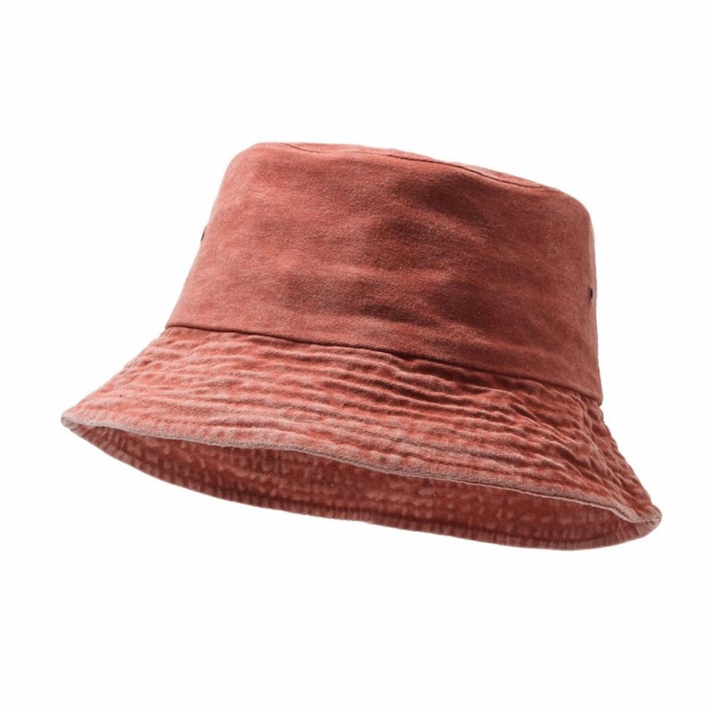 Hip Hop Solid Color Bucket Hat Wide Edge Washed Denim Fisherman Hat Foldable Thin Boonie Hat Summer Season