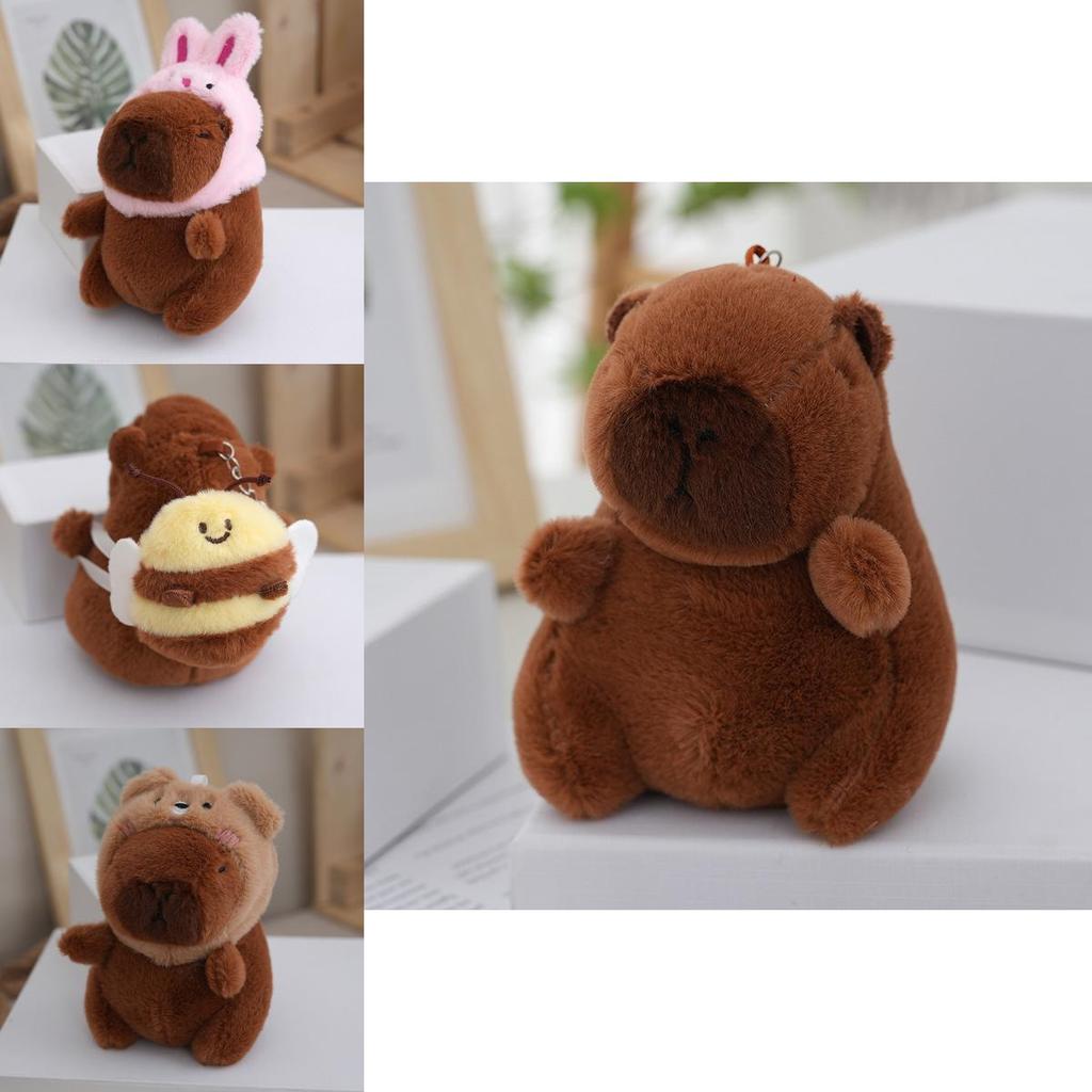 Soft And Cuddly Capybara Plush Toy Keychain Perfect For Bags With Cute Designs And Adorable Features