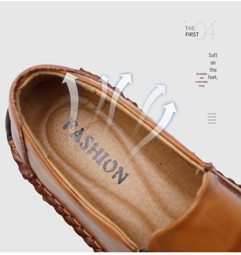Cross-Border Plus Size Men's Spring Loafers - Breathable, Casual Slip-Ons (Sizes 38-48)