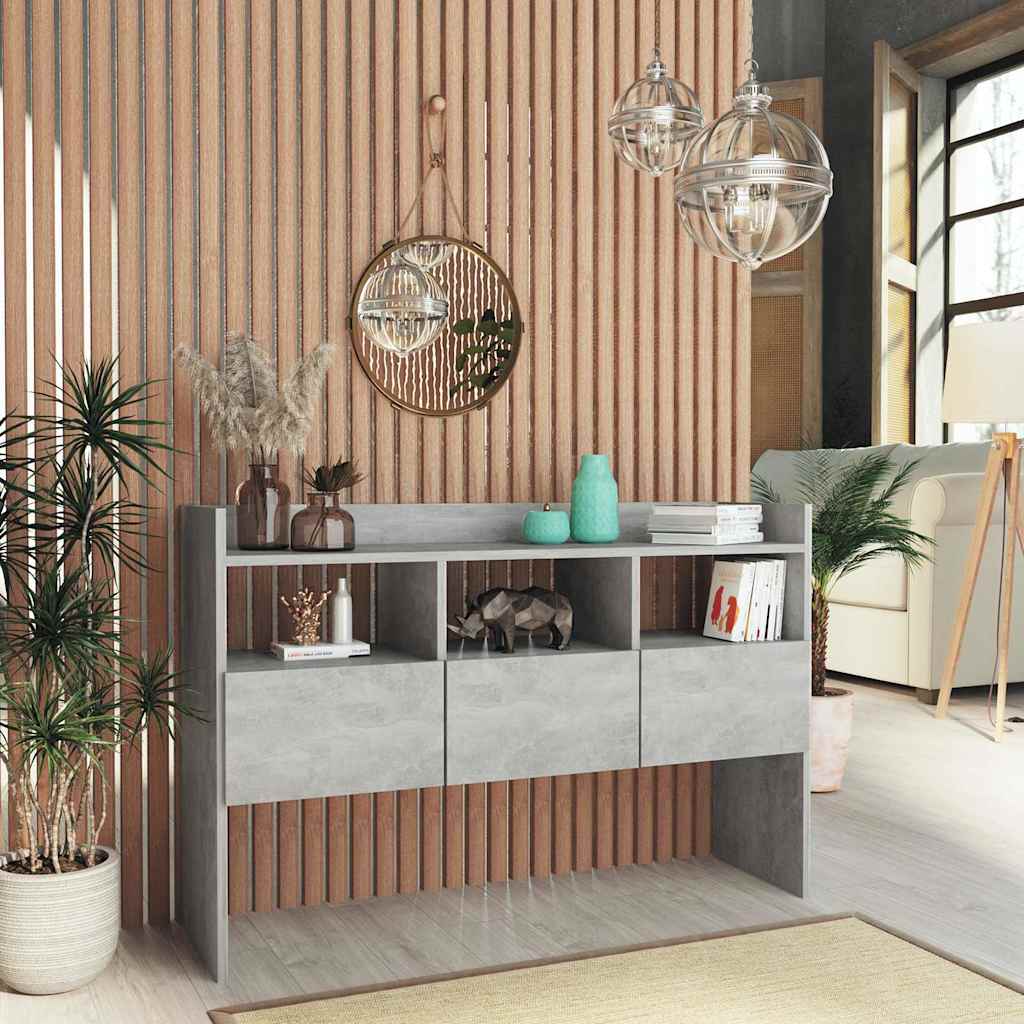 vidaXL Sideboard Betongrau 105x30x70 cm Holzwerkstoff