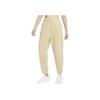 Nike Solid Color Warm Breathable Lace-Up Mid-Rise Casual Pants Women Bottoms Yellow HQ4877-783
