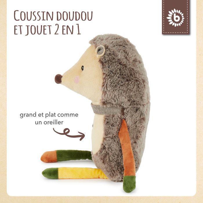 Bieco peluche hérisson bébé | env. 30 cm mignon doudou bébé hérisson doudou garcon fille aide au sommeil peluche bébé naissance