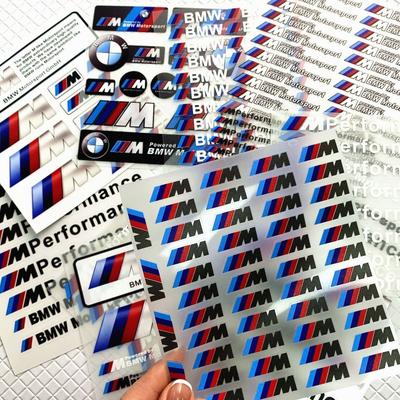 Car Stickers Logo Bike Helmet Decal Random Decoration Lables For M 50TH Power Performance E28 E30 E34 E36 E46 E60 E90 F84