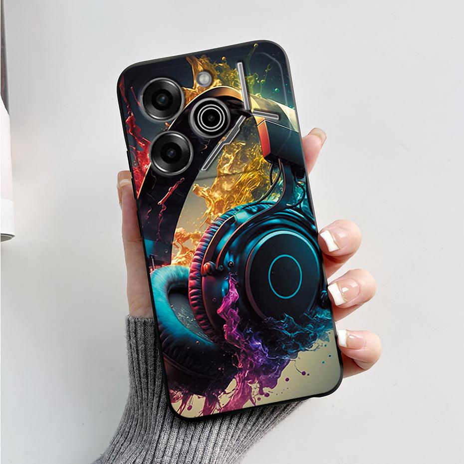 phone Case For Tecno Pova 6 Pro 5G Soft Silicone Back Cover For Tecno Pova 6 5G Case Cute Cartoon Protection Phone Cover Coque