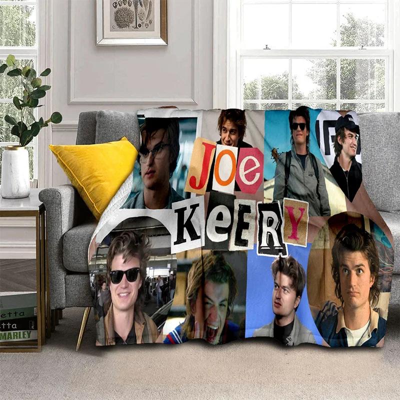 Joe Keery Actor 3D Printing HD Blanket,Soft Throw Blanket for Home Bedroom Bed Sofa Picnic Travel Office Rest Cover Blanket Kids