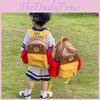 Cute Children Dual Backpack For Kindergarten With Breathable Oxford Fabric And Cushioned Straps