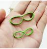 10pcs Colorful glasses, creative paper clips, paper clips, accessories, student office supplies, plastic wire, metal