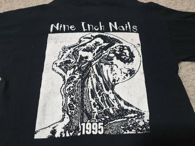 Maglietta Nera a Maniche Corte Unisex S-4XL della Band Nine Inch Nails