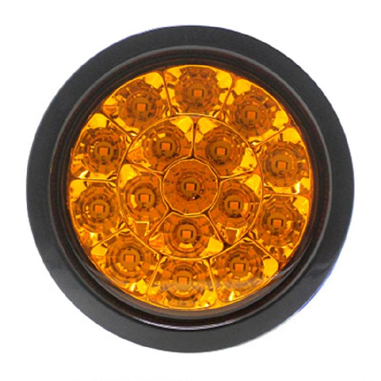 Универсальный 12-24В Индикаторный фонарь для транспортного средства Авто 16LED Задний фонарь Яркий янтарный фонарь