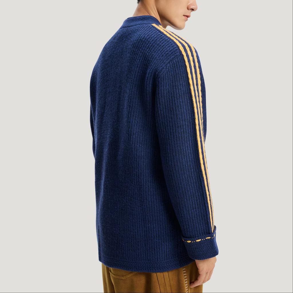 adidas New Year Knit Jacket Asia Sizing 'Navy' Men's KR5064