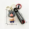 Anime Demon Slayer Kimetsu No Yaiba Bambola Lama dello Spettro Portachiavi Personaggi Carini Ciondolo per Borsa Portachiavi per Chiavi Auto Anello Giocattolo Regalo per Fan