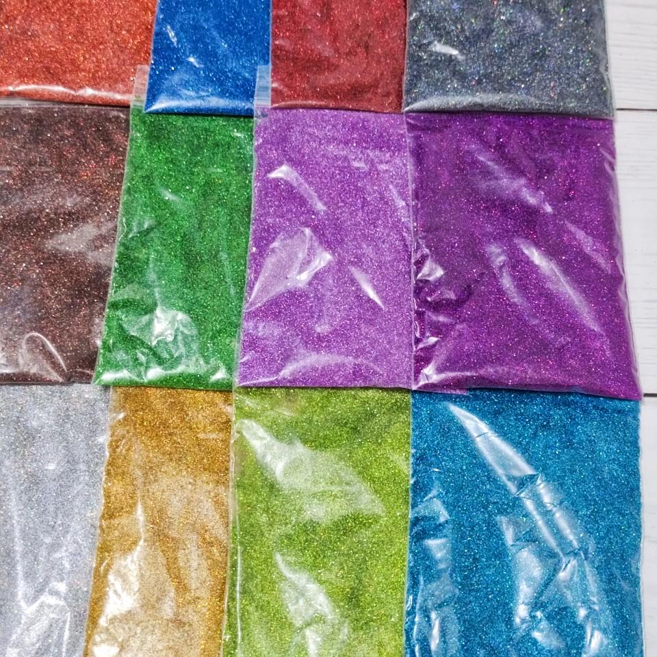 Fine Shiny Laser Nail Art Glitter Sequins for DIY Resin Filling, 0.2MM, 10g Bag