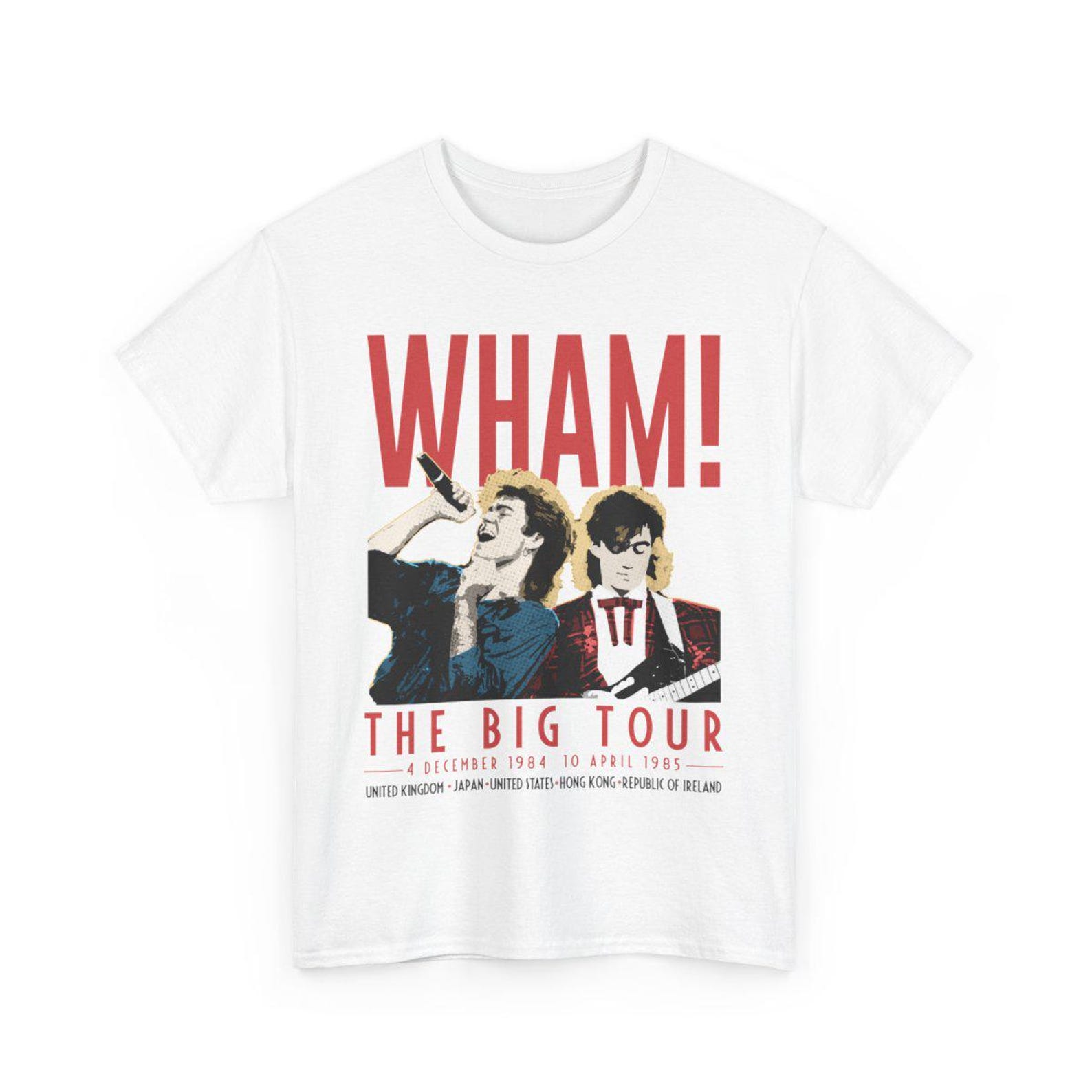 Wham Retro Tour T-Shirt: Vintage 80s Band Tee L