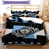 City Football Club Printed Pattern Duvet Cover Set – Includes 1 Duvet Cover and 2 Matching Pillowcases Bedroom Decor Christmas Gifts